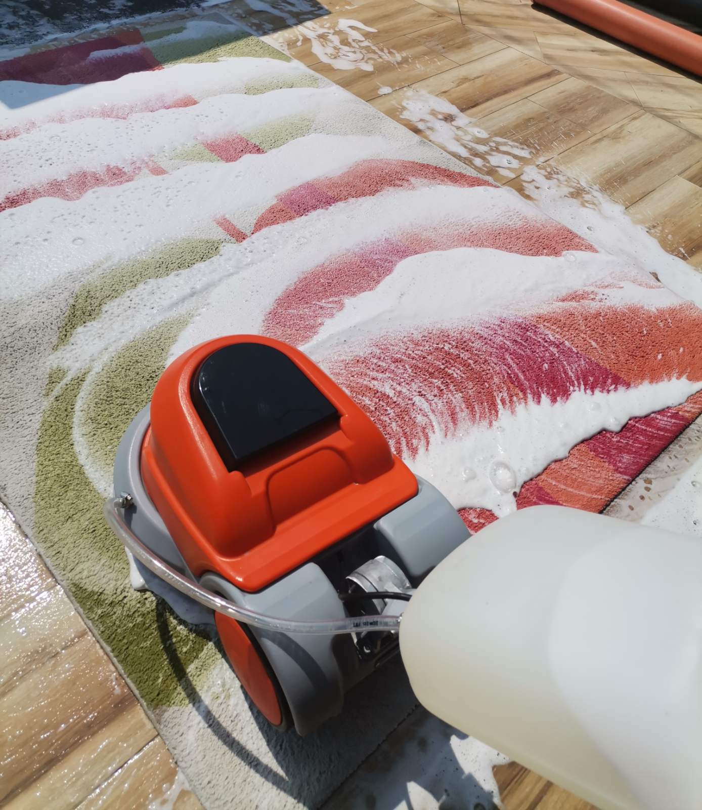 Mašinsko pranje tepiha – rad u procesu